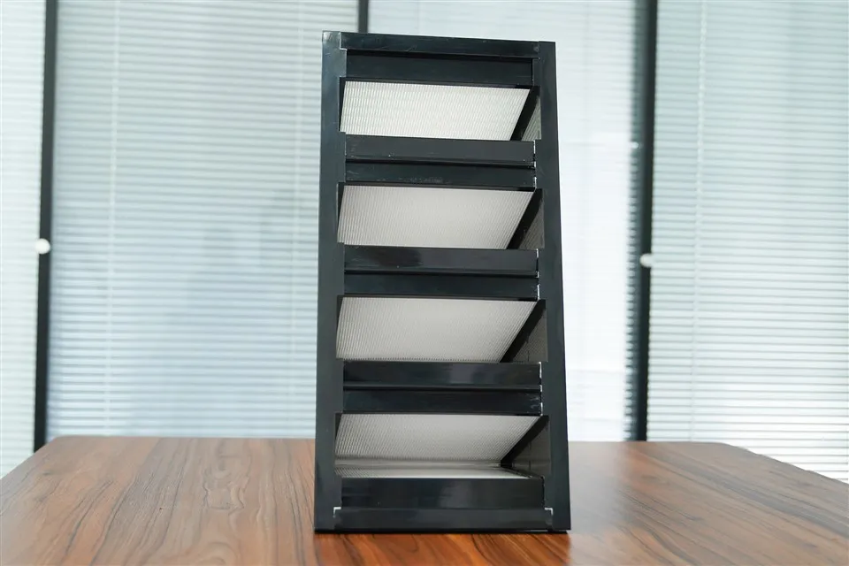 Πλαίσιο ABS μεγάλου όγκου υψηλής απόδοσης Φίλτρο αέρα σχήματος W τύπου V για καθαρό δωμάτιο