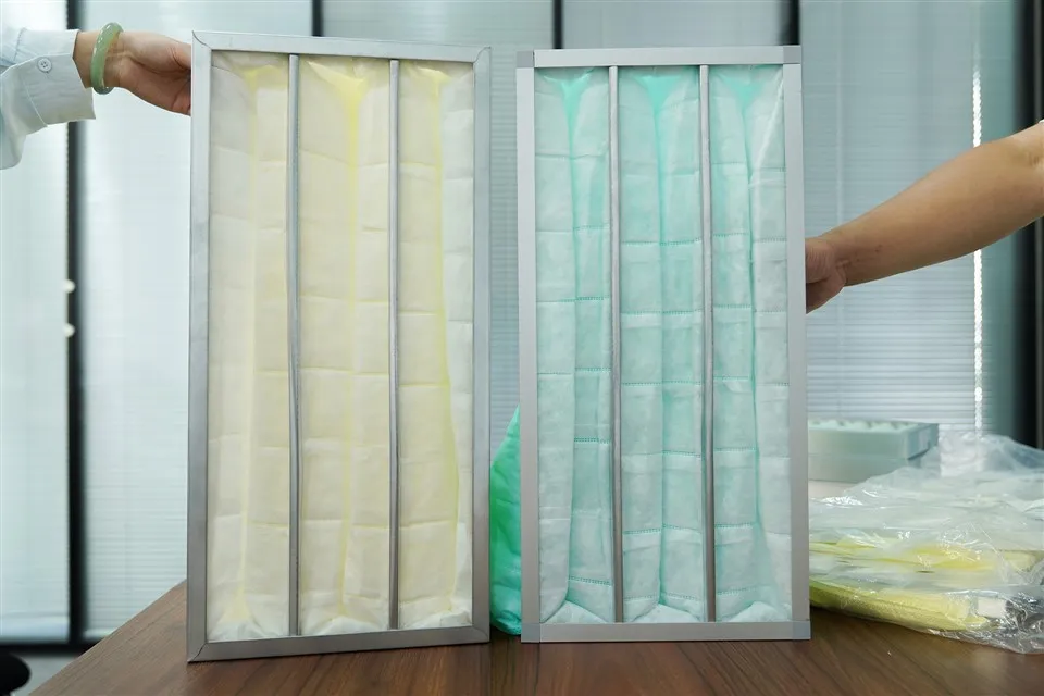 Σύστημα εξαερισμού πλαισίου αλουμινίου F7 F8 F9 Φίλτρο αέρα τσέπης